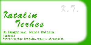 katalin terhes business card